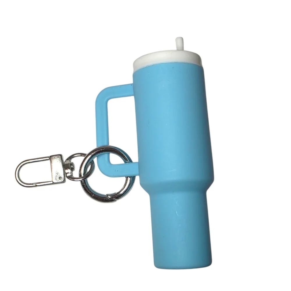 Mini Tumbler Cup Cute Stanley Style Bag Charm Turquoise